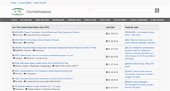 Desktop Screenshot of govtjobseekers.com