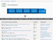 Tablet Screenshot of govtjobseekers.com